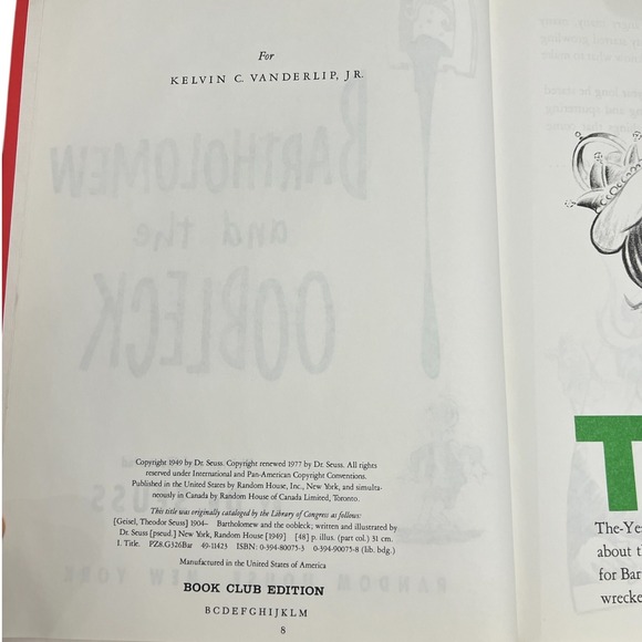 Vintage Bartholomew and the Oobleck Dr Seuss Book Childrens‎ Classic 70s - Picture 7 of 9